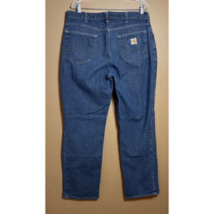 Carhartt FR Jeans Mens Relaxed Fit 36x32 Workwear Utility Fire Resistant EUC